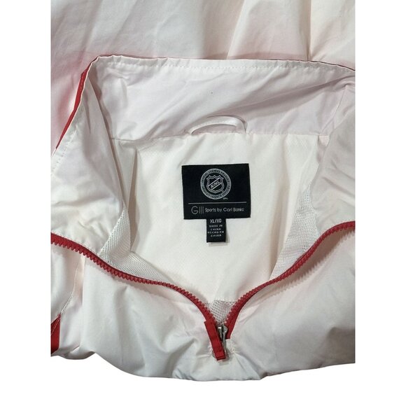 Chicago Blackhawks Size M Men Jacket White/Red Zip-Up Lightweight Windbreaker - Picture 12 of 14